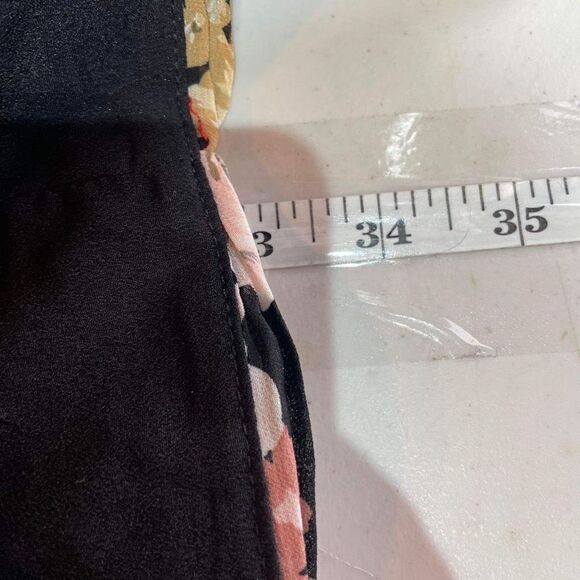 NWT Lavish Alice Women's Bardot Floral Off The Shoulder Mini Dress Black Size 8 - Picture 7 of 15